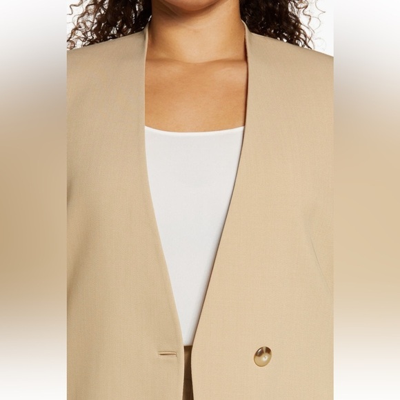 Vince Plus Size Tan Blazer - Picture 5 of 9